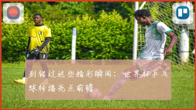 别错过这些精彩瞬间：世界杯乒乓球转播亮点前瞻